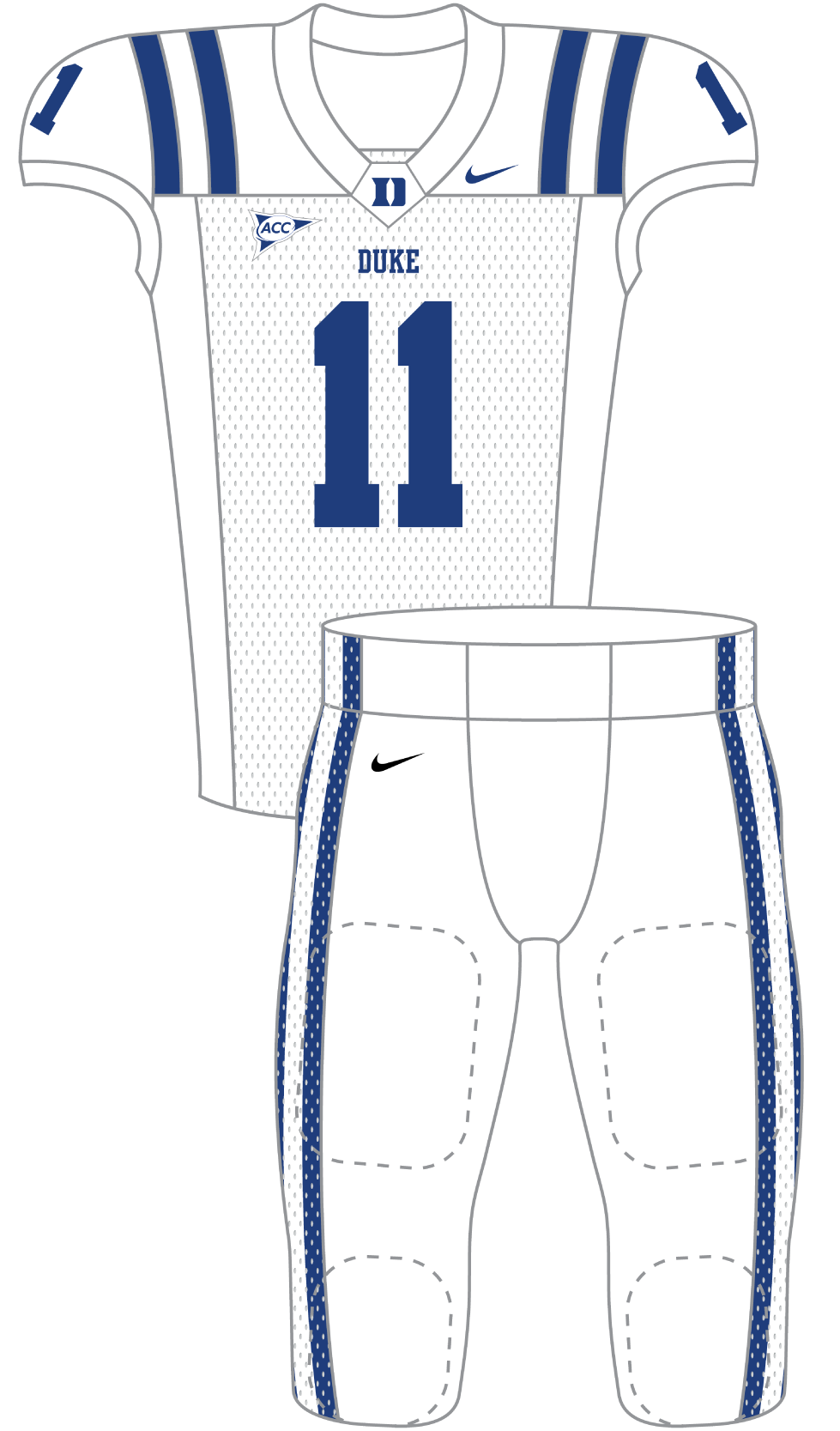 Duke 2011 White Uniform