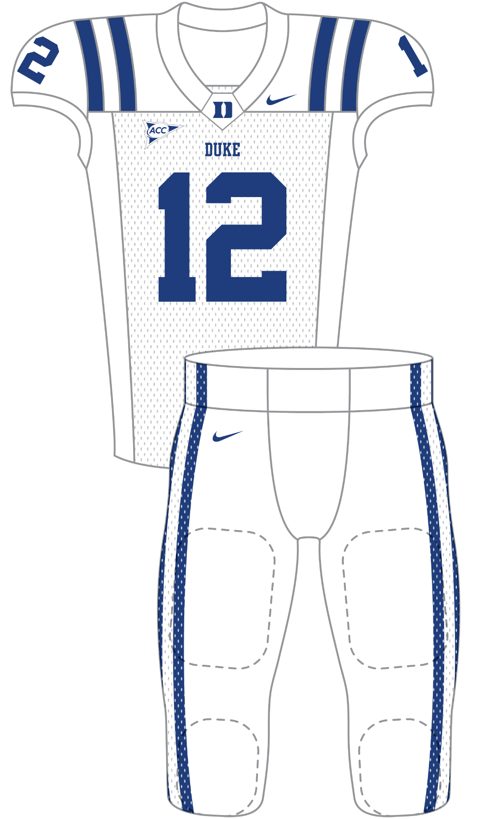Duke 2012 White Uniform