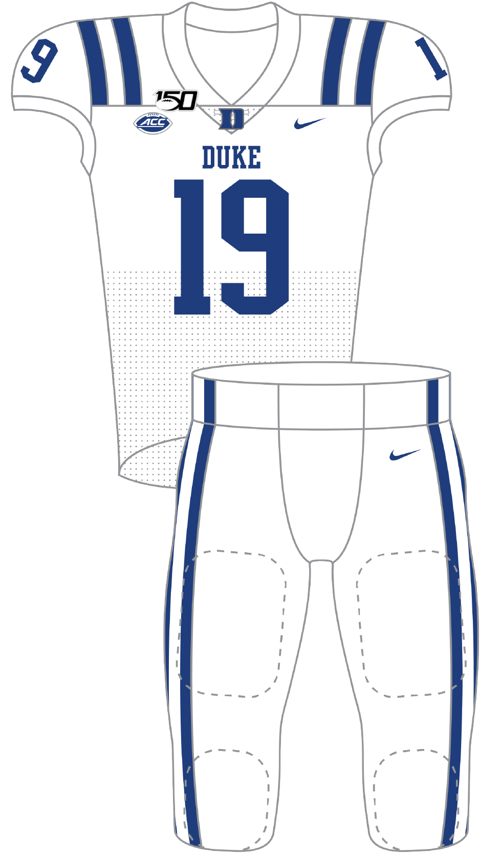 Duke 2019 White Uniform