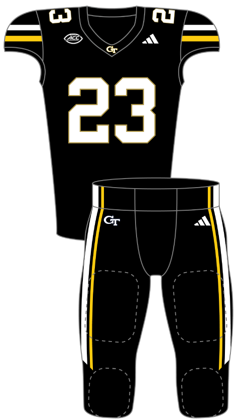 Georgia Tech 2023 Black Uniform