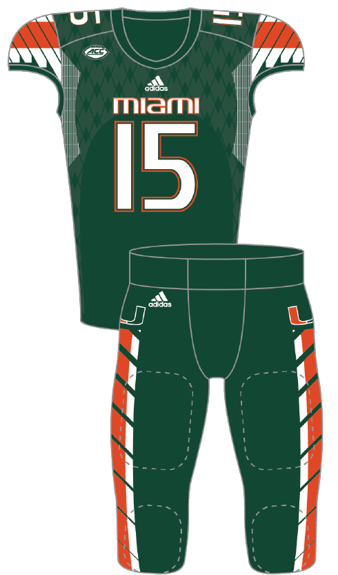 Miami 2015 Green Uniform