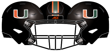 Miami 2015 Black Helmet