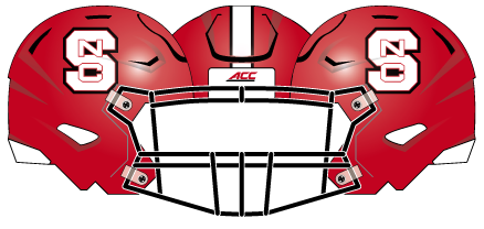 2014 NC State Red Black Helmet