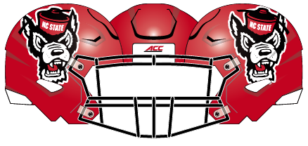2020 NC State Red Helmet