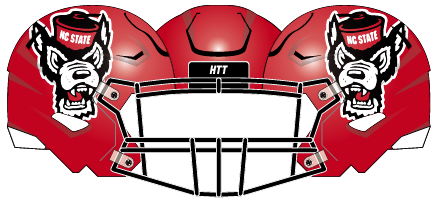 2021 NC State Red Helmet