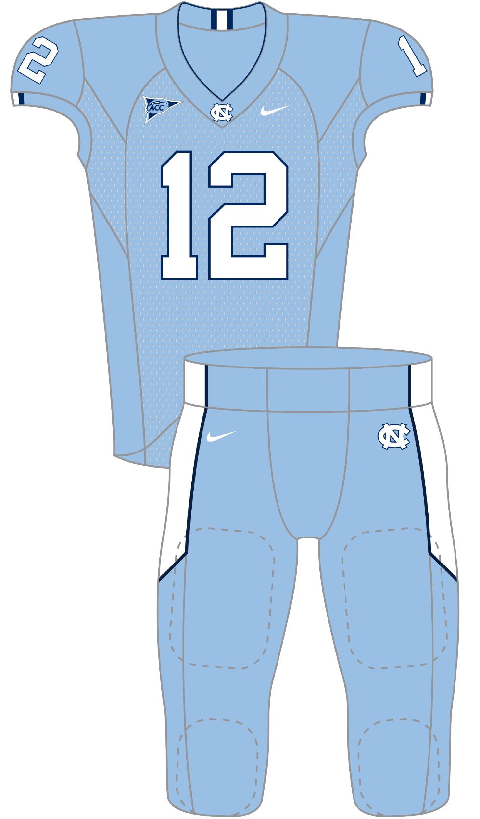 North Carolina 2012 Blue Uniform