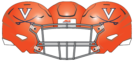 Virginia 2015 Orange Helmet