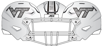 Virginia Tech 2017 Hokie Stone Helmet