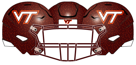 Virginia Tech 2022 Maroon Helmet