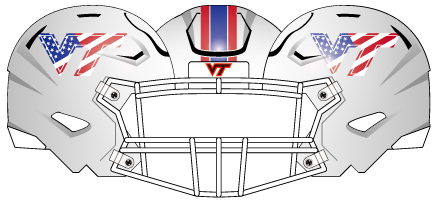 Virginia Tech 2023 White Flag Helmet