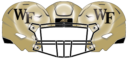 Wake Forest 2020 Gold Helmet