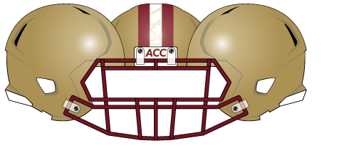 Boston College 2011 gold Helmet