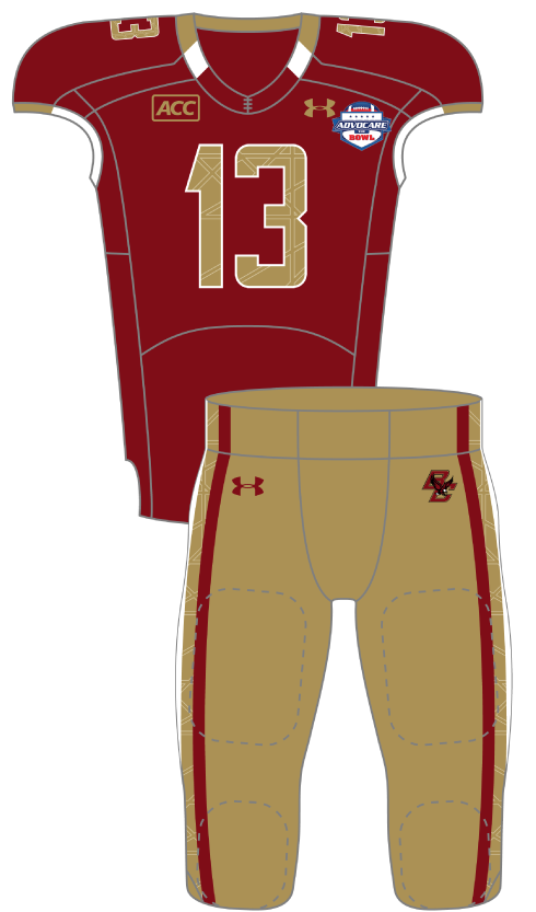 Boston College 2013 maroon