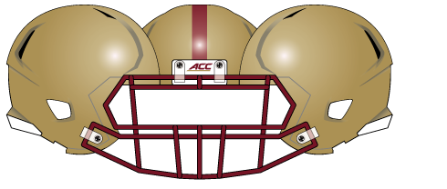 Boston College 2014 Gold Helmet
