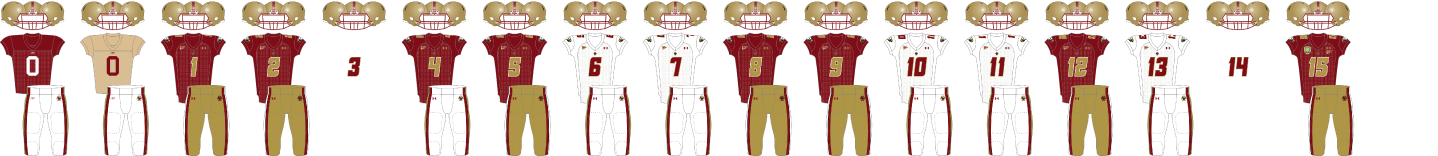 2010 Boston College Uniform Combinations