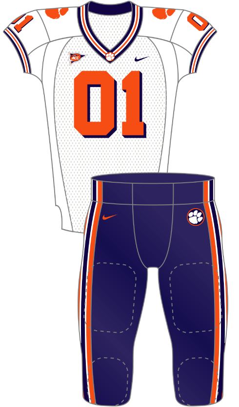 clemson 2001 White