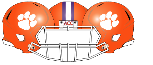 clemson 20011 Orange Helmet