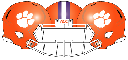 clemson 20059 Orange Helmet