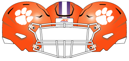 clemson 2014 Orange Helmet