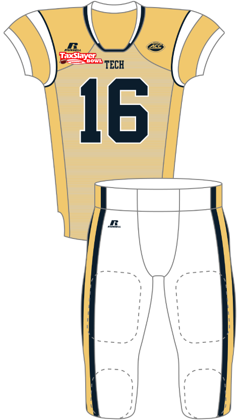 Georgia Tech 2016 Bowl Uniform