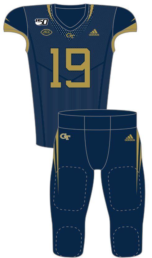 Georgia Tech 2019 Gold Uniform