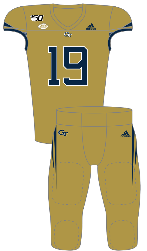 Georgia Tech 2019 GoldUniform
