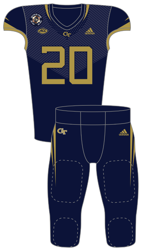 Georgia Tech 2020 Blue Uniform
