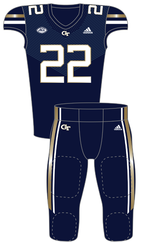 Georgia Tech 2022 Blue Uniform