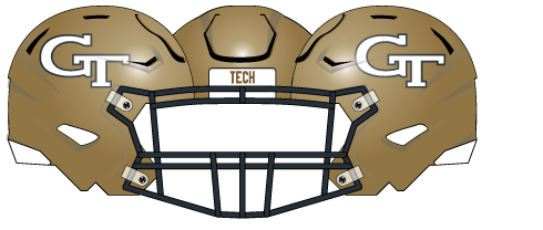 2025 Gold Shell Blue Mask White Logo Helmet