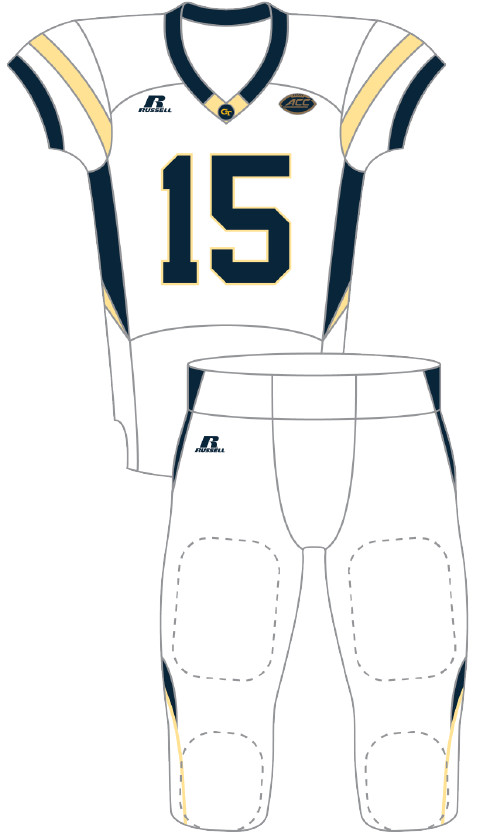 Georgia Tech 2015 White Away Uniform