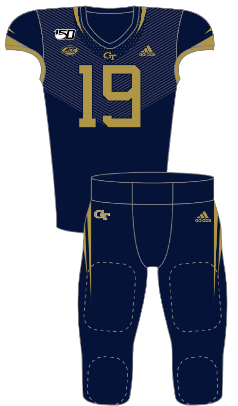 Georgia Tech 2019 Gold Uniform