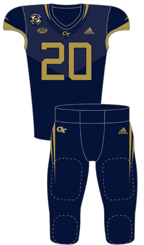 Georgia Tech 2020 Blue Uniform