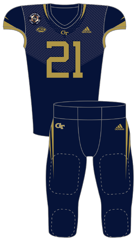 Georgia Tech 2021 Blue Uniform