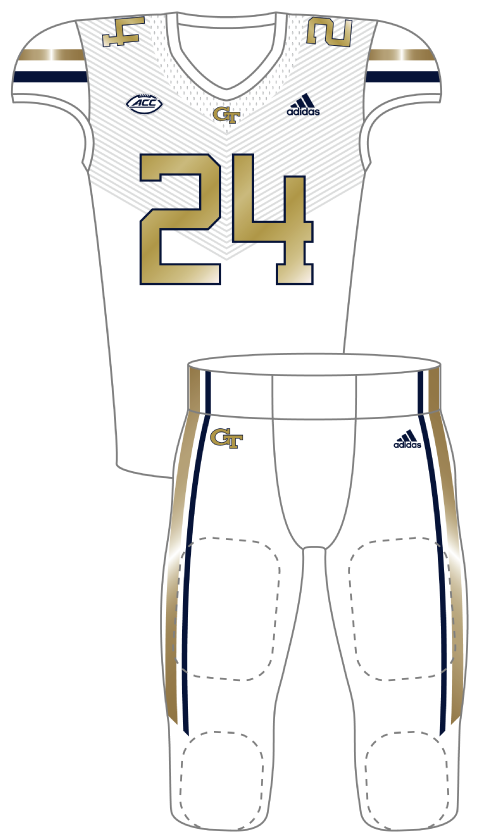 Georgia Tech 2024 White Uniform