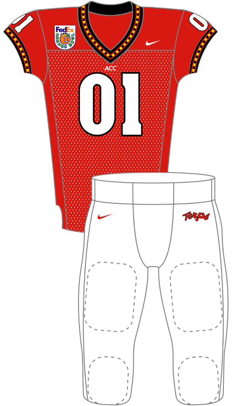 Maryland 2001 Bowl Uniform