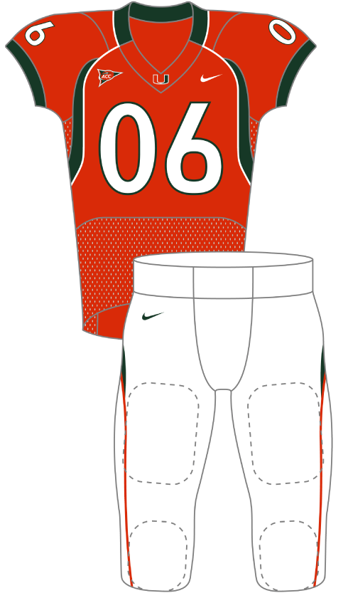 Miami 2006 Orange Uniform