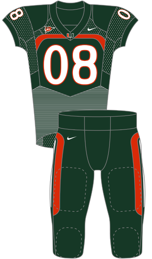 Miami 2008 Green Uniform