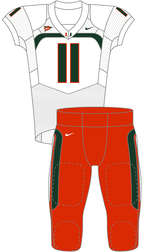 Miami 2011 White Uniform