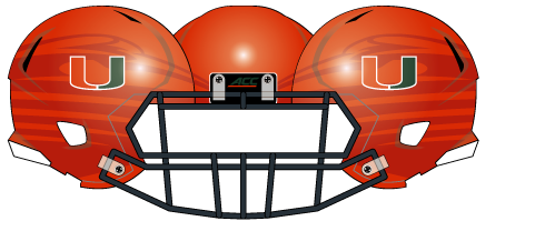 Miami 2014 Orange Helmet