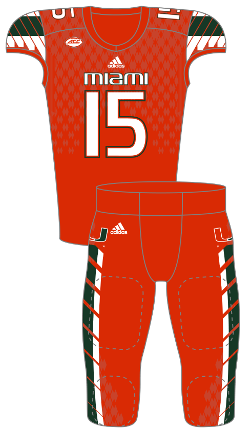Miami 2015 Orange Uniform