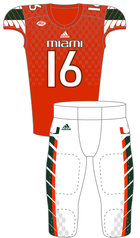 Miami 2016 Orange Uniform