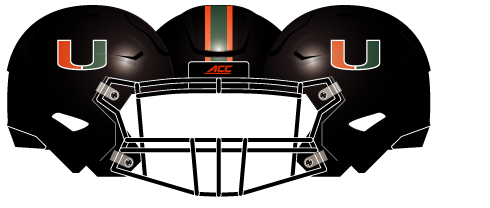 Miami 2015 Black Helmet