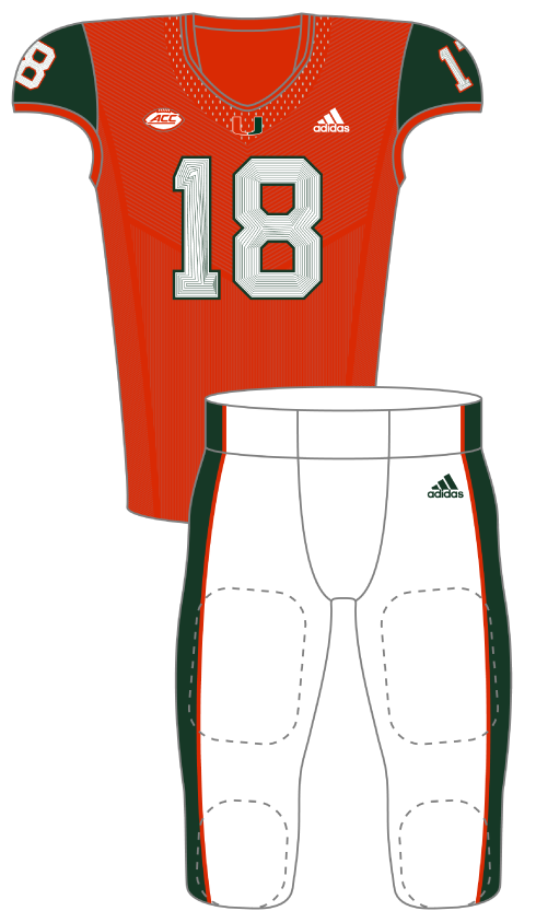 Miami 2018 Orange Uniform