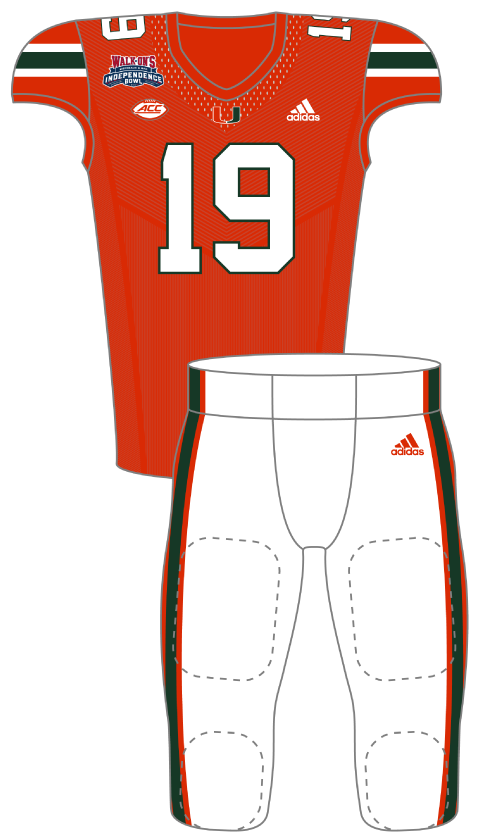 Miami 2019 Bowl Uniform