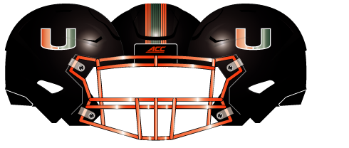 Miami 2020 Black Helmet