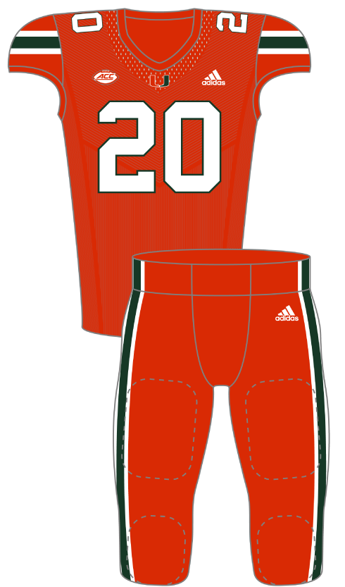 Miami 2020 Orange Uniform