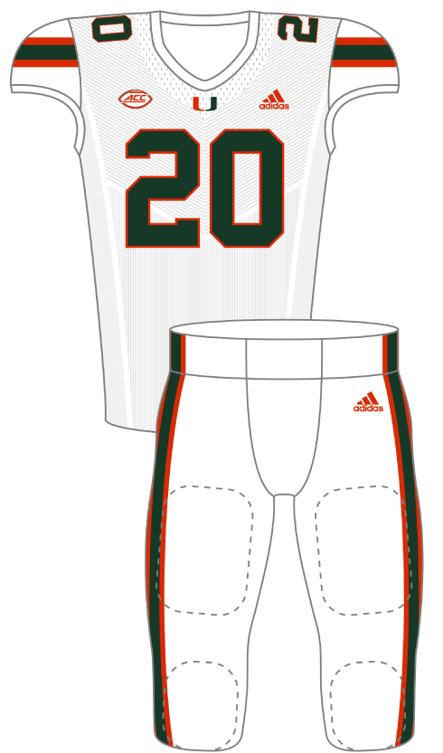 Miami 2020 White Uniform