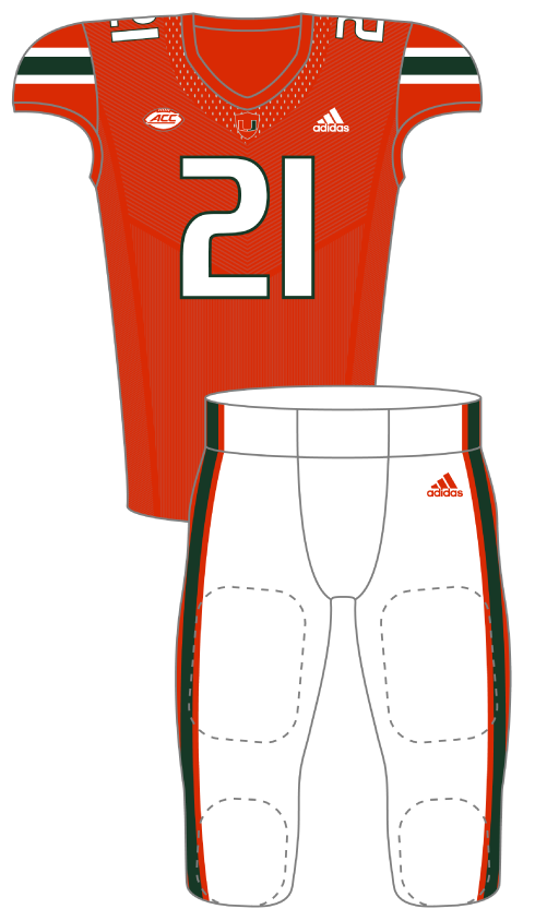 Miami 2021 Orange Uniform