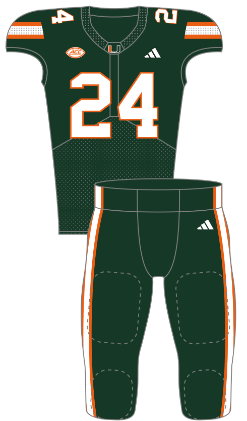 Miami 2024 Green Uniform