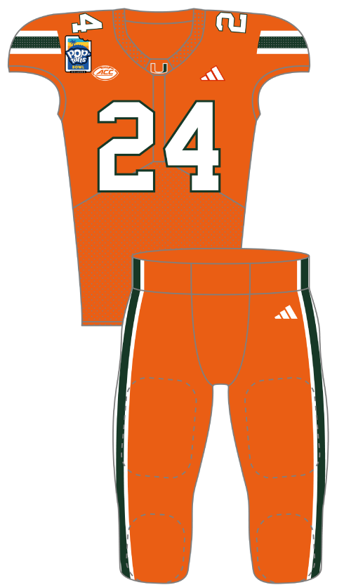 Miami 2024 Orange Uniform